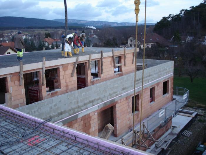 Betonierung Dachdecke